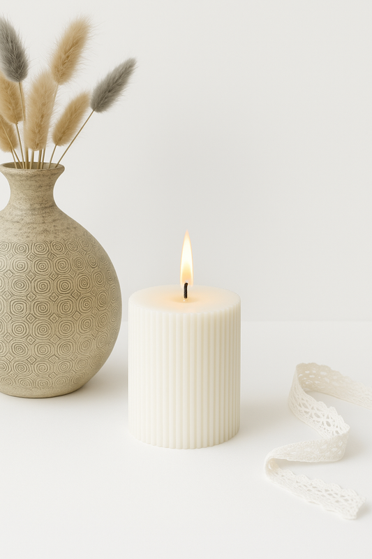 Bougie Halo en forme d'anneau, cire de soja naturelle